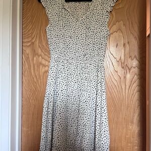 White and Black animal spotted Old Navy Dress